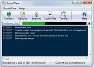 BroadWave Pro Streaming Audio Server screenshot